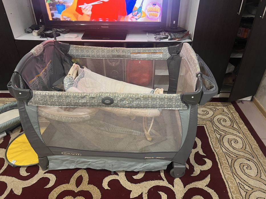 Манеж детский с люлкой