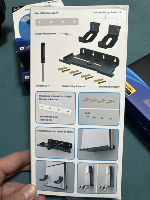 Крепление на стену PS5 PlayStation 5 / PS5 Slim