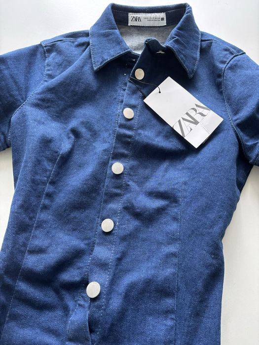 Zara рокля ХС нова деним