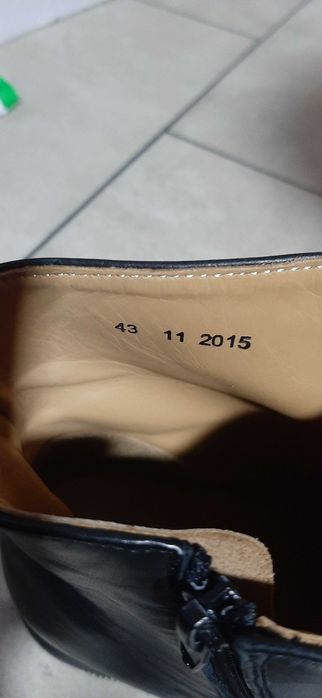 Ghete piele  fermuar 43