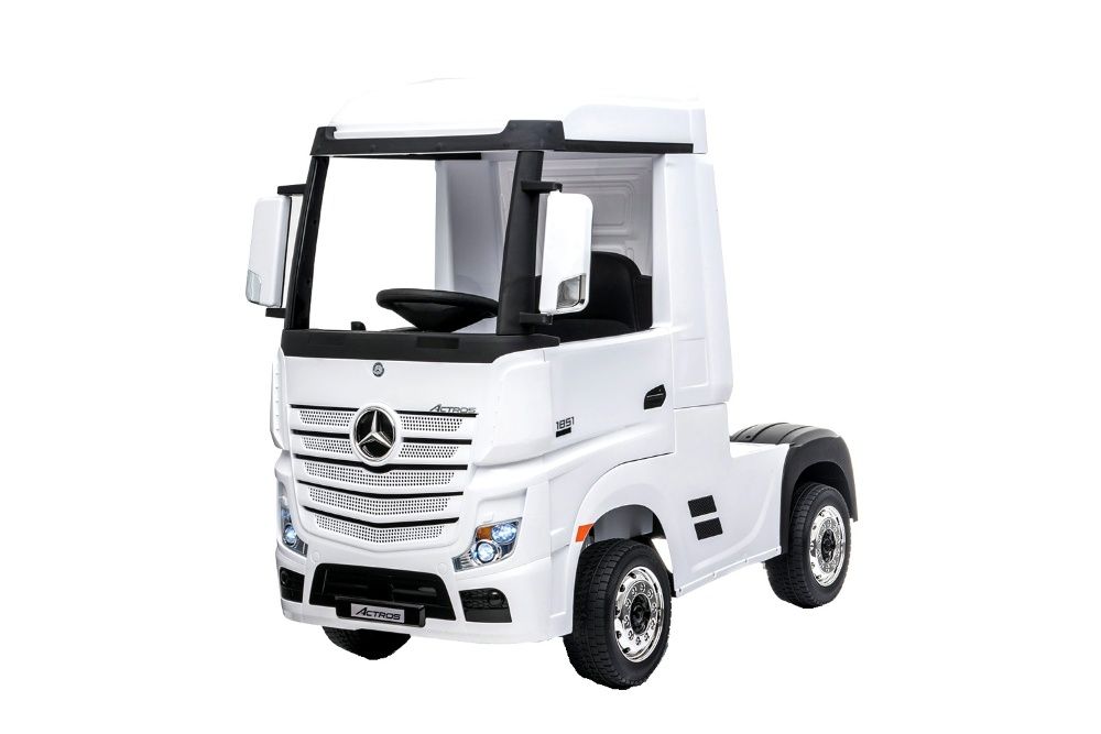 Camion electric copii Mercedes ACTROS 4x4 180W 12V PREMIUM #Alb