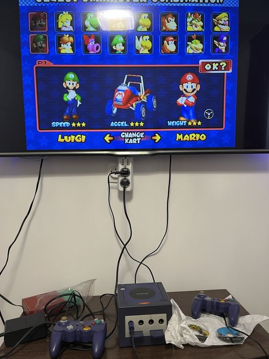 Joc nintendo cube + 3 jocuri