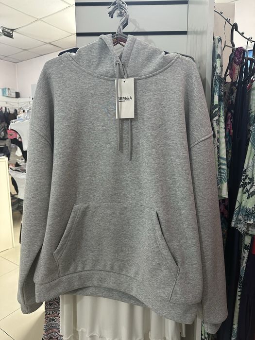 Толстовка серая, теплая