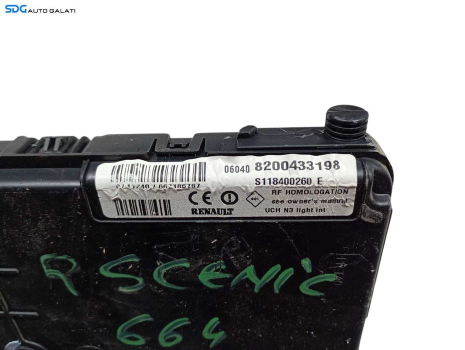 Kit Pornire ECU Calculator Motor Siemens Calculator Confort Cheie Cheie CIP Cartela Imobilizator Renault Megane 2 1.5 dCi 2002 - 2008 Cod 8200565863 8200592611 8200433198 [LC0576] [LC0577]