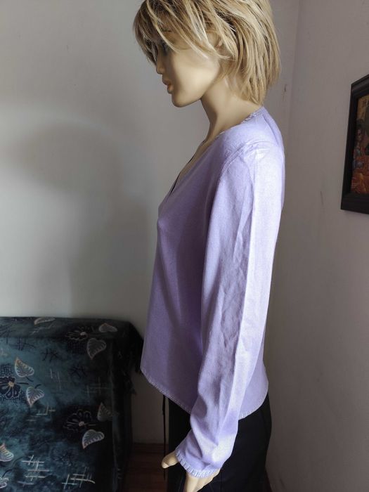 Bluza din tricot de matase naturala lila  CXD-masura 40-42-Noua!