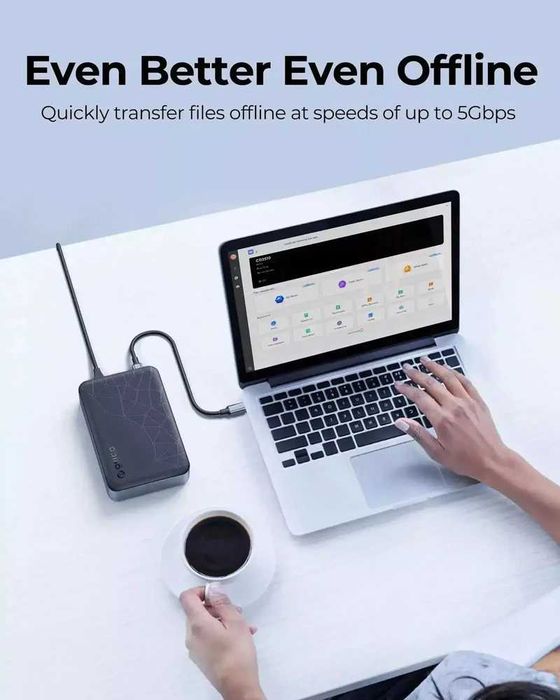 ORICO Персонално облачно съхранение, мрежово свързано съхранение, 3.5-инчов корпус за твърд диск