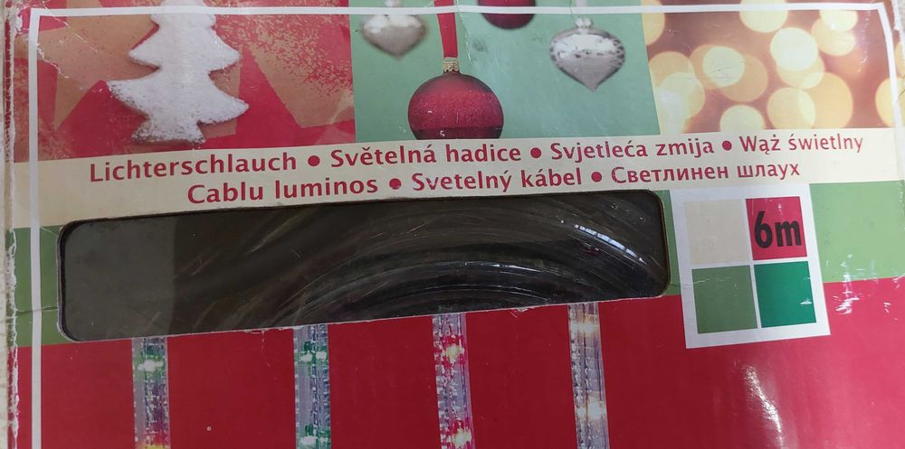 Cablu luminos,multicolor,nou in cutie