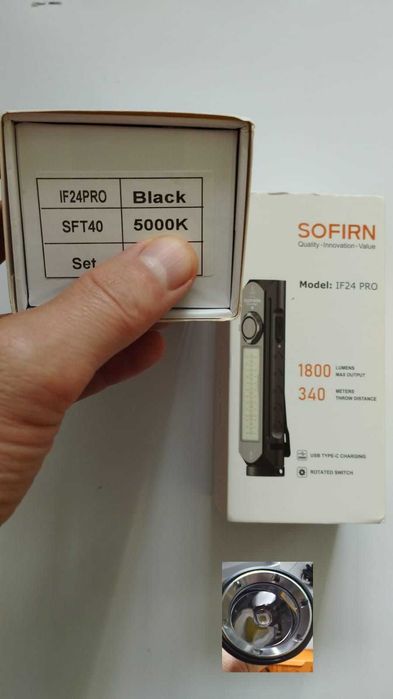 Lanterna multifunctionala Sofirn IF24 Pro - led SFT40 - 5000K