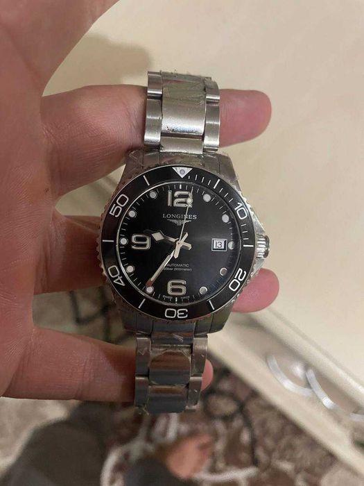 Longines hydroconquest 39mm qora (black), Keramik (ceramic) bezel