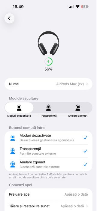 Airpods Max 1 originale, stare excelenta