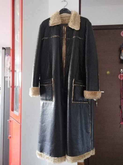 Дамско кожено палто