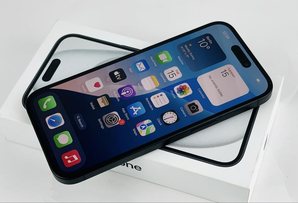 Apple iPhone 15 128GB Black 100% Батерия! Гаранция!