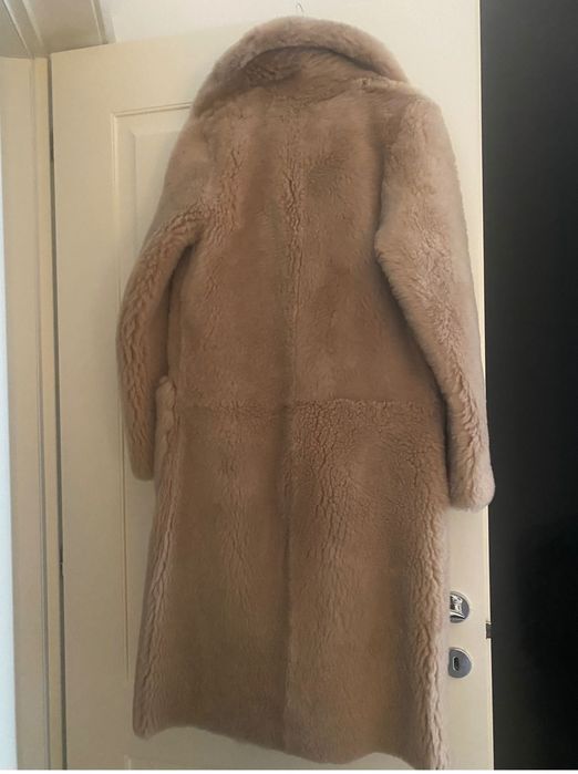 Haină Massimo Dutti, blana oaie, masura S, croiala oversized