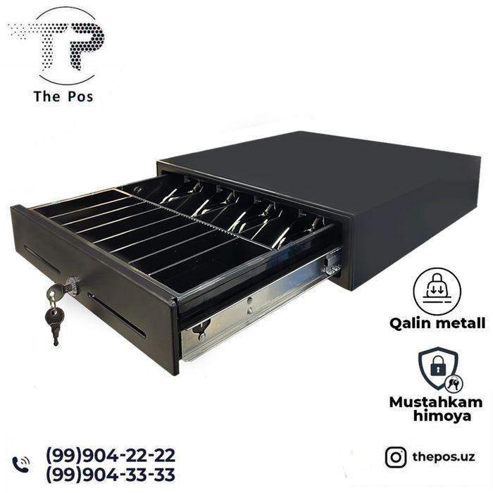 Денежный ящик Ker-410, kassa uchun pul yashigi