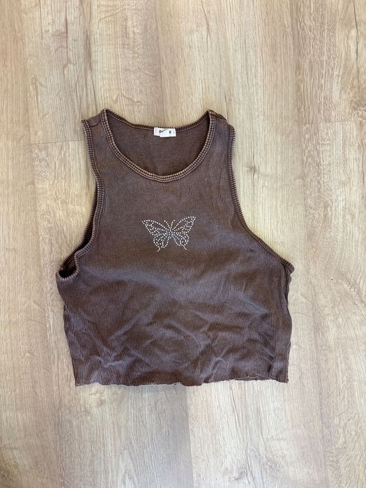 Garage топ коричневый