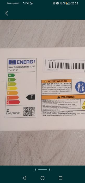 Banda led RGB 5m,cu control pe fir, nou în cutie