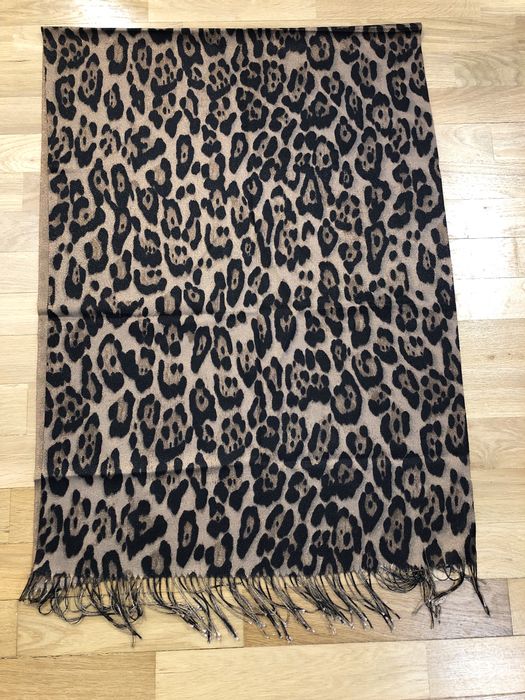 Esarfa animal print leopard 100% vascoza noua