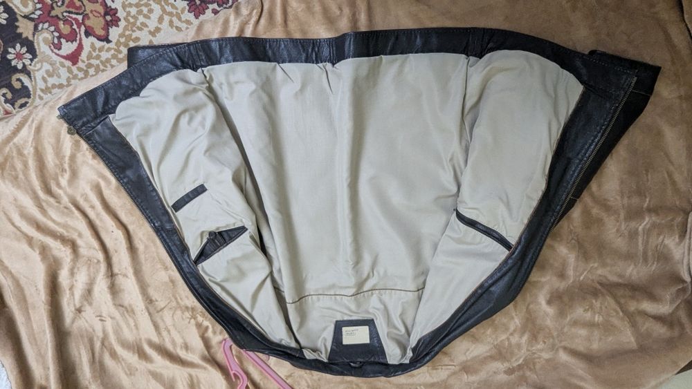 Jachetă / Geacă bărbați piele naturală Camel Active maro închis