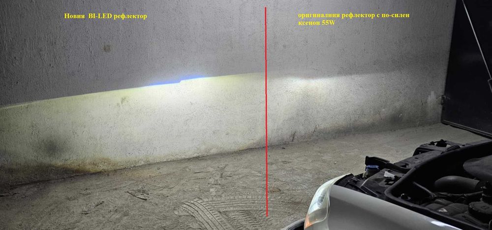 Рециклирани фарове с BI- LED лупи Мерцедес МЛ  Mercedes ML Face W 164