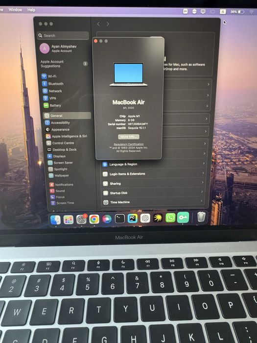 Macbook Air m1 8/256