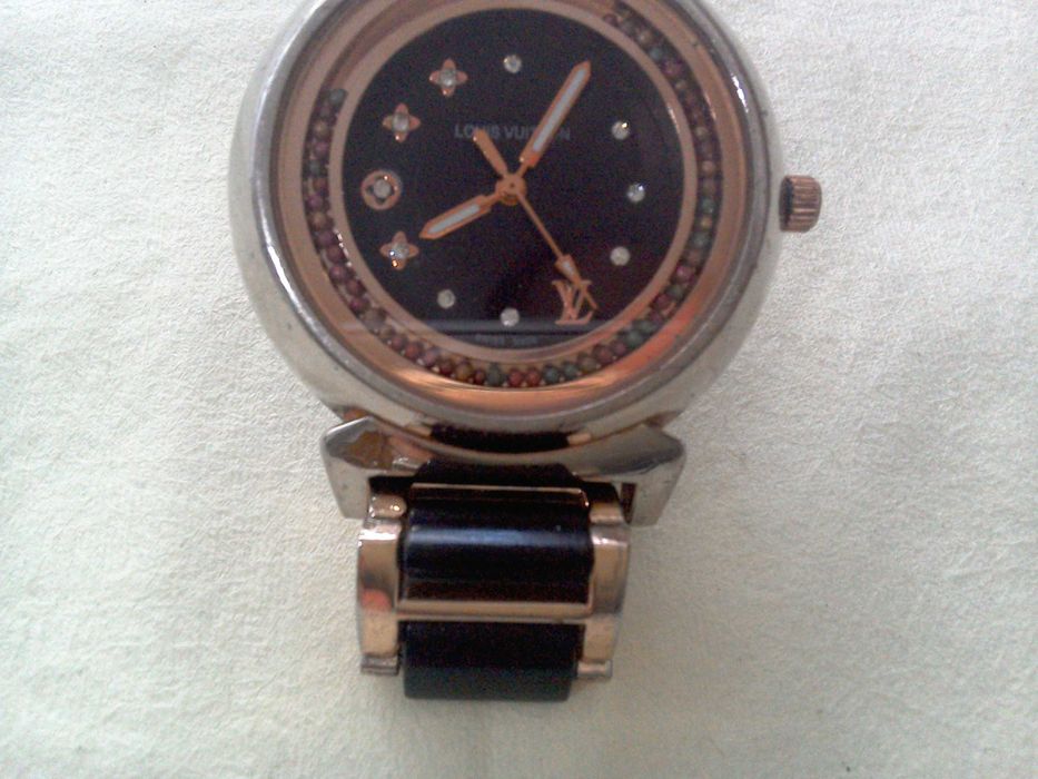 Ceas Louis Vuitton - Swess made, quartz, diamante, W.R. 100 m - 40 mm