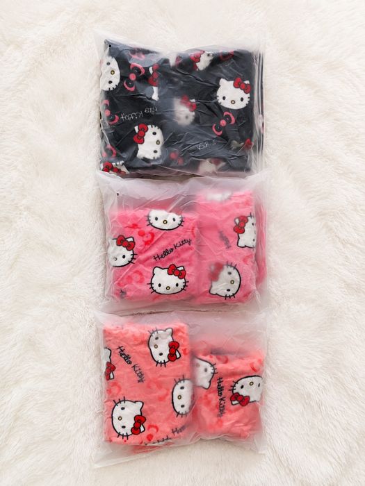 Тёплая пижама Hello Kitty для девочек, мягкая флисовая