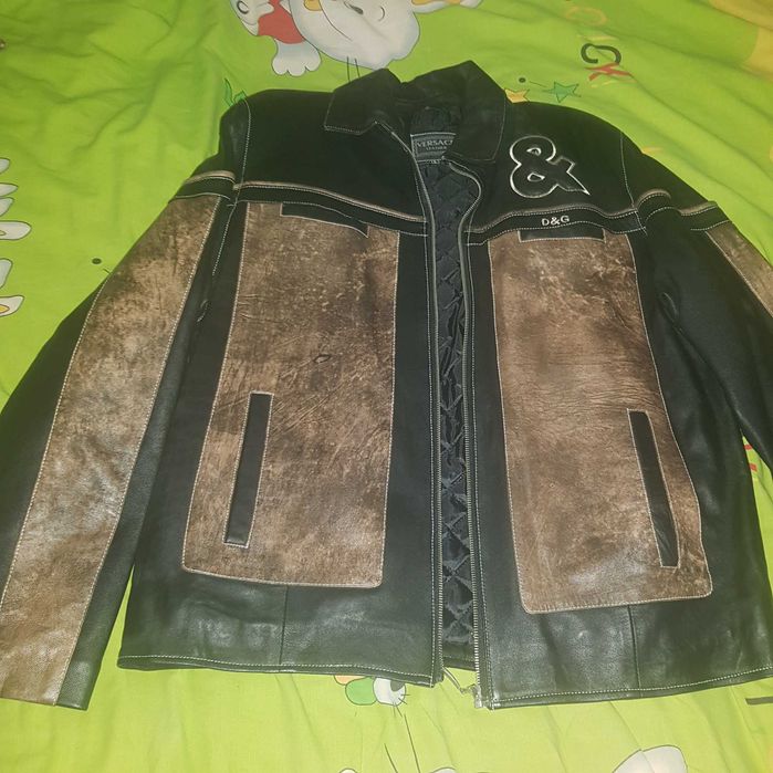 Geaca piele barbateasca noua, pret bun