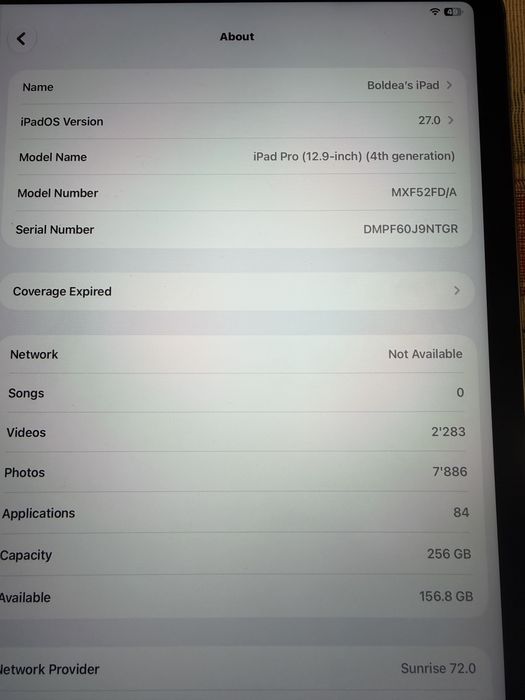 iPad Pro 12.9" (generatia 4) 256 GB Cellular + Apple Pencil 2