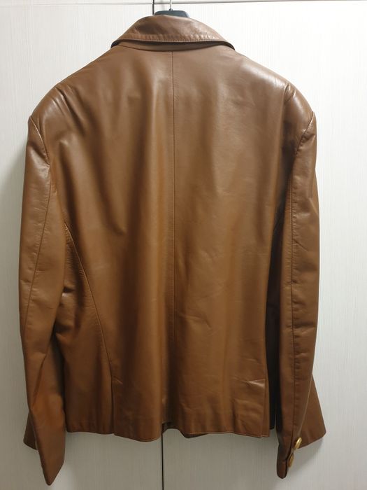 Мъжко кожено яке тип сако