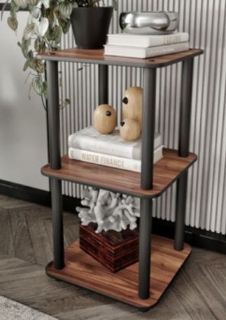 Етажерка с три рафта в бял цвят