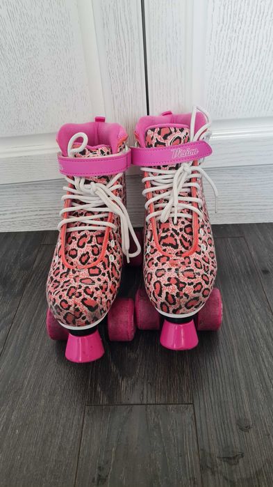 Ролкови кънки SFR Vision II Canvas Leopard-№38+чанта +протектори