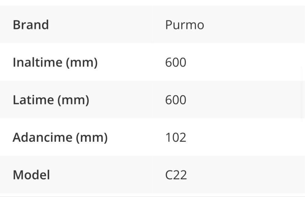 Vând calorifer Purmo - 600 x 600 (C22)