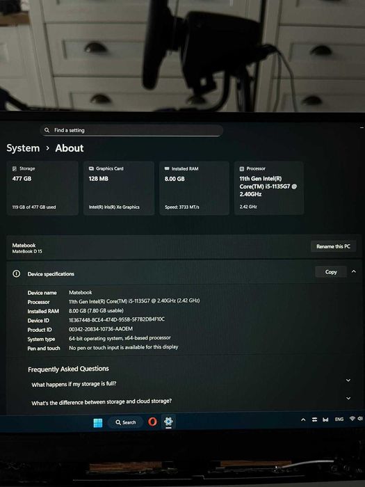 Laptop Huawei MateBook D15