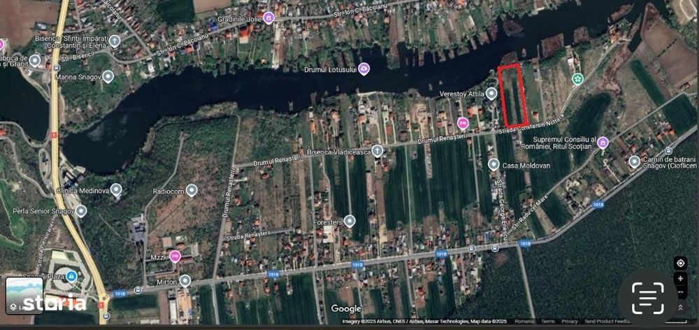 Teren cu deschidere lac Snagov Vladiceasca