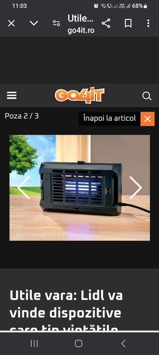 Vând dispozitiv electric antiinsecte,  Lidl