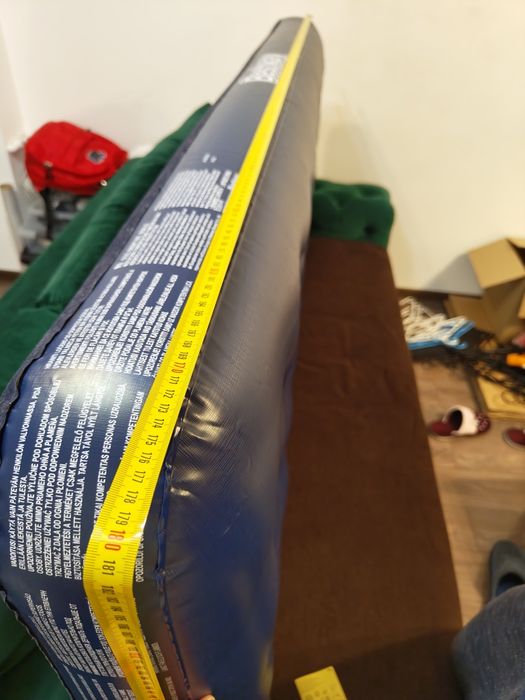Saltea gonflabila 180 x 75 + pompă și abțibild reparare