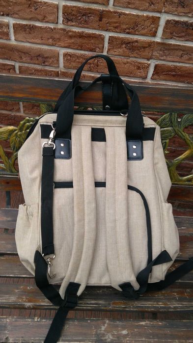 Бежова раница за количка Чиполино