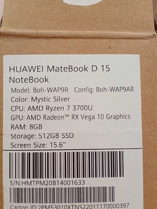 Huawei matebook d 15