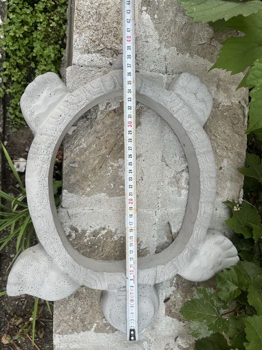 Цветя и Костенурки от бетон декорация за градина