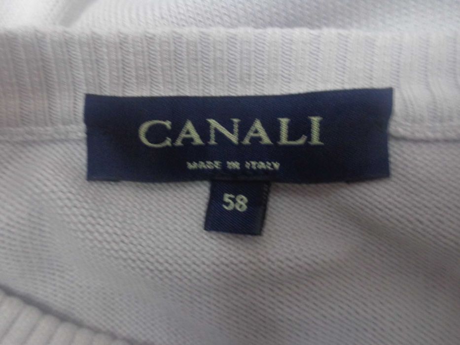 Pulover CANALI gri  bumbac  marimea 58