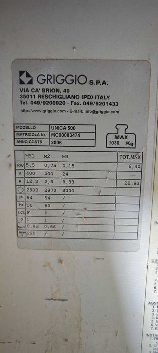 Circular PAL cu sanie UNICA 500