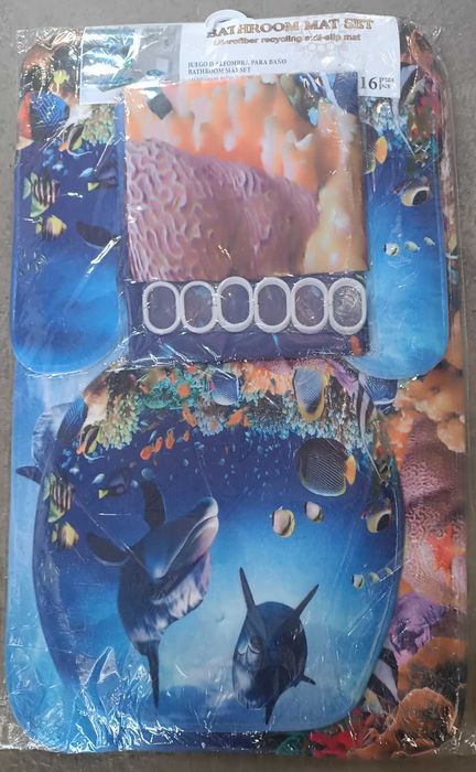 Комплект из 4 предметов для душа, ванной комнаты, 3D-цифровая печать