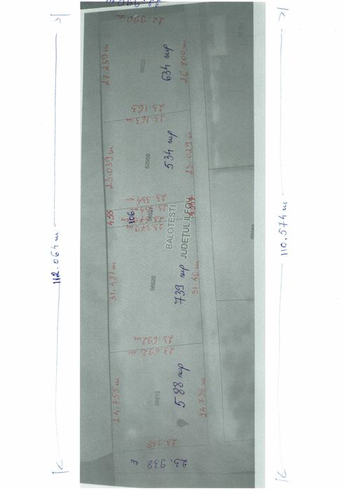 Teren Intravilan Săftica – Balotești (Lângă Baza Dinamo), Loturi Rezidențiale între 534 mp și 739 mp