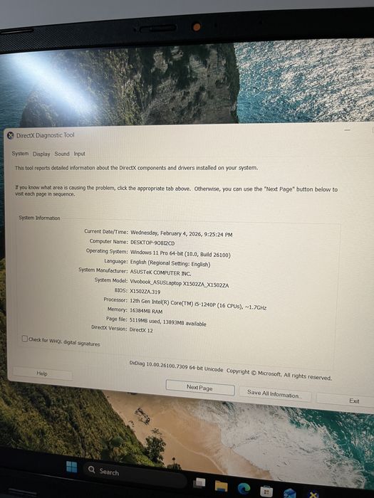 Laptop ASUS VivoBook 15 i5 Gen12, 16GB RAM, SSD 512GB