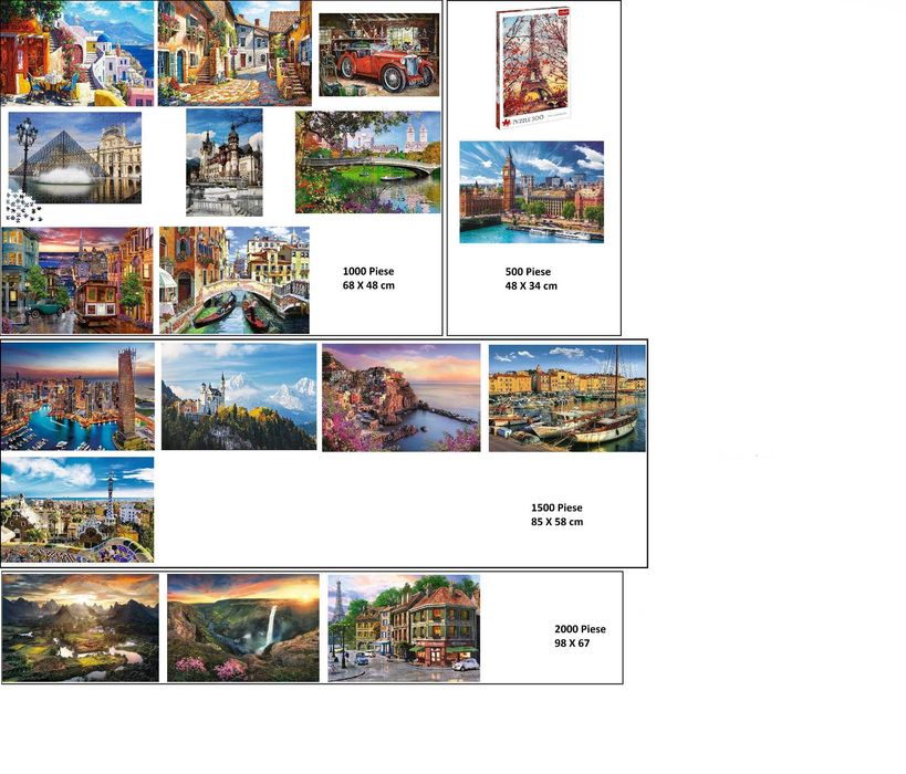Puzzle uri inramate ideale pentru cadou