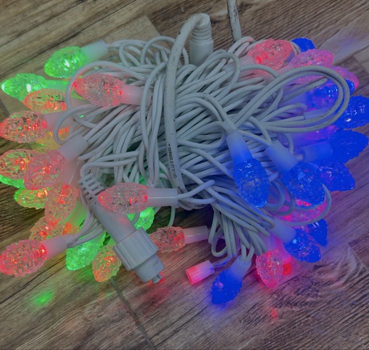 Уличные гирлянды. Новогодние гирлянды.