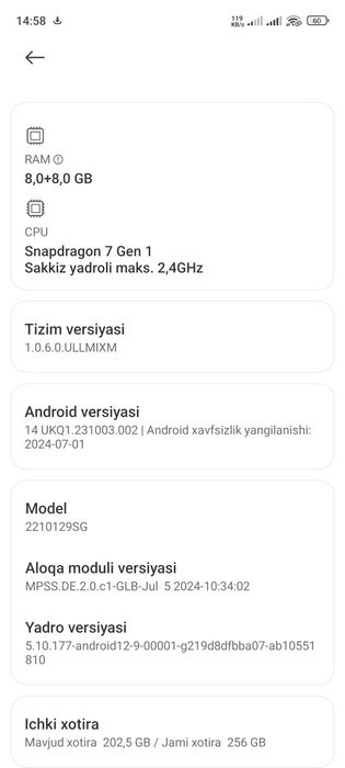 Xiaomi 13 layt srochne sotiladi 2.7 mln