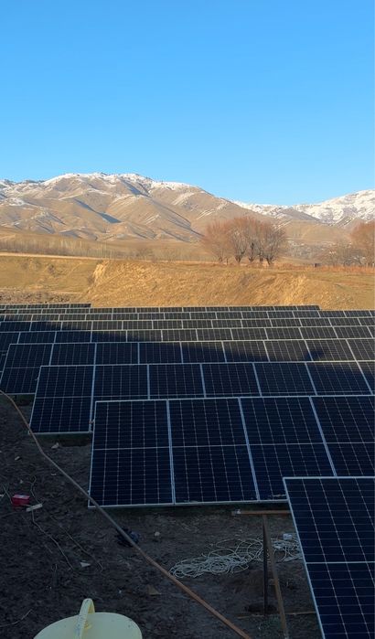 Quyosh panel ustanovka - установка солнечных панелей