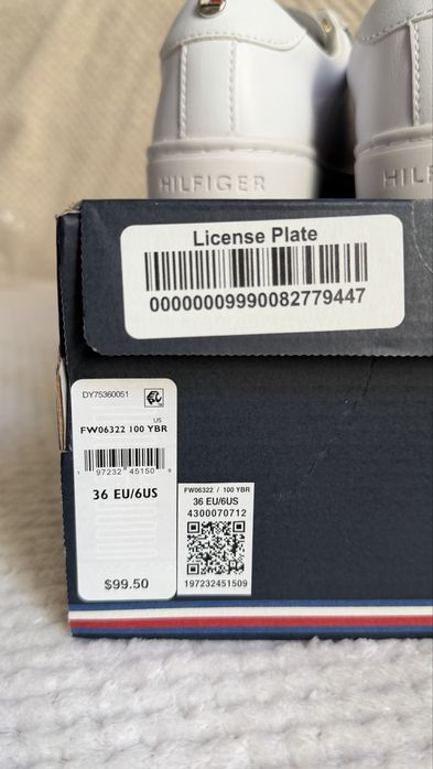 Кеды белые от Tommy Hilfiger