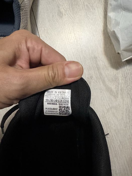 Макасы мужские, Reebok,черные, 45р
